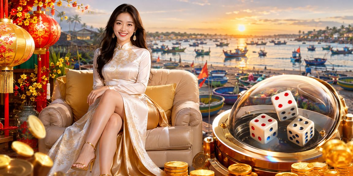 Người dùng tại Mũi Né tham gia trò chơi tài xỉu trực tuyến trong không gian thư giãn